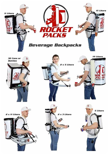 rocketpacks sac a dos boissons distributeur